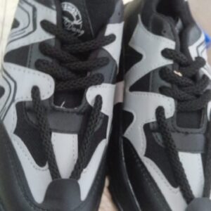 Black Sports Shoe For Men Size 6