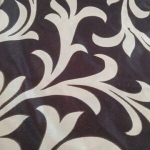 Brown Beige Floral Window Curtain Set Of 2