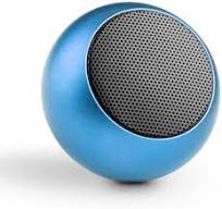 Colorful Wireless Bluetooth Speakers Mini Electroplating Round Steel Speaker Random Color Blue