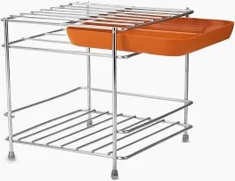 Matka Kitchen Rack Steel Heavy Stainless Steel