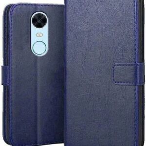 Red Mi Note 5 Mobile Flip Cover Navy Blue