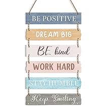 Multi Colour Positve Thinking Wall Hanging