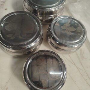 Stainless Steel Storage Container Set 4 Piece
