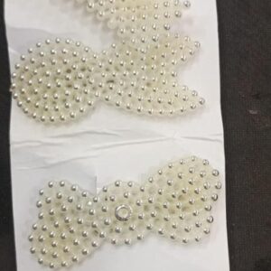 Pearl Moti Tik Tak Pins For Girls Colour White Pack Of 6