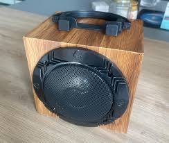 Wooden Portable Bluetooth Speaker With Led Light Usb Wireless Rechargeable Speaker