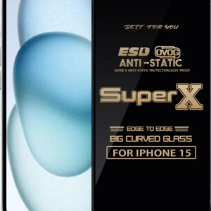 Super X I Phone 15 Anti Static Glass Guard