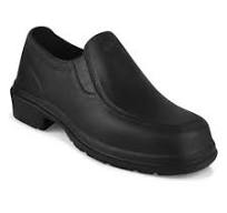 Mens Black Plastic Rubber Shoes Size 7