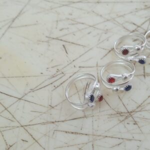 Silver Plated Adjustable Toe Ring Pack Of 4