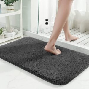 Soft Fluffy Microfiber Bathroom Door Mats