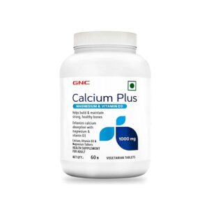 Gnc Calcium Plus 1000 Mg With Magnesium And Vitamin D3 60 Tablets