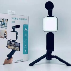 Video Making Kit Ay 49 Vlogging Camera With Mic Tripod Kit