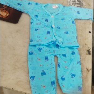 Kids Girls Blue Printed Colour Suit Set Size 12 Yrs