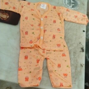 Kids Girls Peach Printed Colour Suit Set Size 12 Yrs
