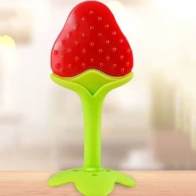 Strawberry Shape Silicone Baby Teether
