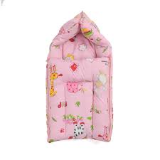 Himalaya Multicolor Cotton Baby Sleeping Bag Pink Colour