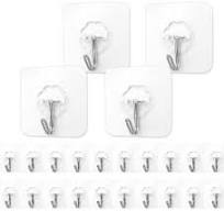 Wall Transparent Cloth Hook Pack Of 11