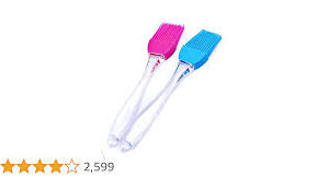 Set Of 2 Kitchen Silicon Flat Pastry Brush Multi Purpose