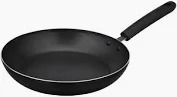 Solimo Aluminium Non Stick Frypan 2 Way Non Stick Coating Induction Bottom 22 Cm 2 Mm Thickness Black