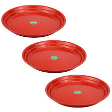 Flower Pot Plant Saucer Base Plate Planter Tray 4 Pcs