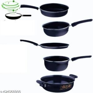 Kashvi Non Stick Cast Iron Perfect Collection Combo Set Of 5Pcs