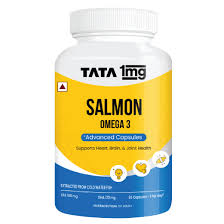 Tata 1Mg Salmon Fish Oil 1000Mg Fish Oil Capsule Omega 3 90 Capsules