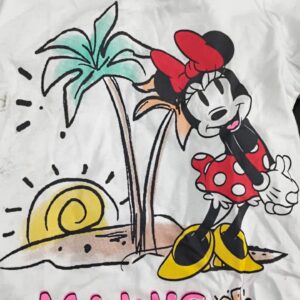 Disney Single Jersey Knit Night Suit Minnie Mouse Graphics White 9 To 10 Yrs