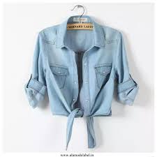 Alamode By Akanksha Luxury Denim Crops Blue Color Size L