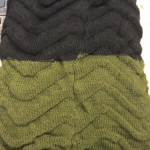 Olive And Black Color Winter Cap For Unisex