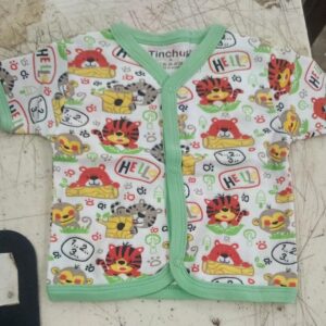 Timchuk Baby Light Green Printed T Shirt 6 To 12 Month