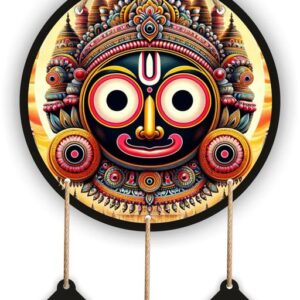Jai Shree Jagannath Wooden Wall Hanging For Home