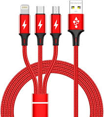 Pozub Micro Usb Cable 2 A 1.3 M Multi Function Mobile Fast Charging Cable Compatible With All