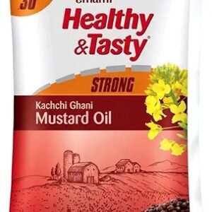 Emami Healthy And Tasty Strong Kachi Ghani Mustard Oil Pouch 825 G