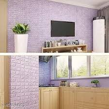 3D Purple Brick Wallpaper Wallpaper Home Hotel Living Room Bedroom Decor Purple 7077