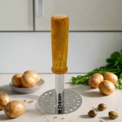 Steel And Wood Potato Mixer