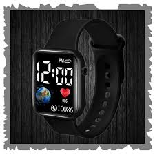 Mens Led Watch Black Colour