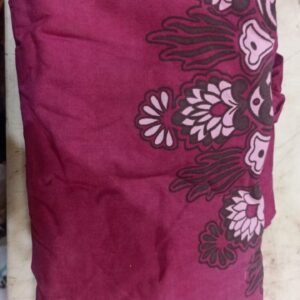 Double Bed Sheet Maroon Colour