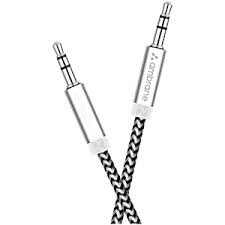 Ambrane Unbreakable 3 . 5Mm Male To Male Aux Stereo Audio Cable For Smartphone