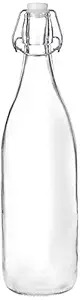 Solimo Silica Glass Bottle With Flip Cap 1 Litre