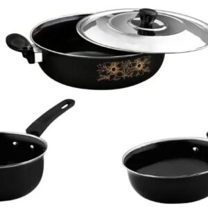 Non Stick Coated Cookware Set Of 4