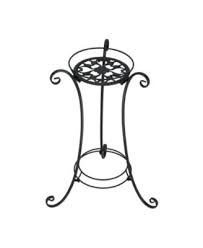 Metal Plant Stand Black Round 1 N