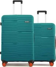 Hrx By Hrithik Roshan Hard Body Set Of 2 Luggage Medium Small Teal Blue Ean 8040010901128