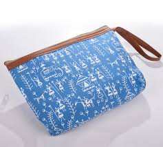 Heart Home Toiletry Pouchwarli Print Travel Cosmetic Pouch