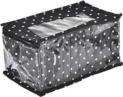 Kuber Industries Cotton Dot Print Jewellery Bag