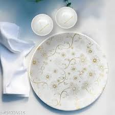 Melamine Round Dinner 1 Plates And 2 Bowl Set