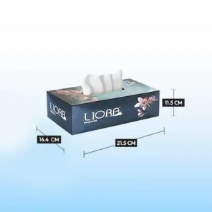 Liora Facial Tissue Papers Dry 2 Ply 100 Pulls