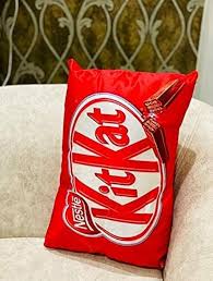 Super Soft Microfiber Kit Kat Pillow Multicolour