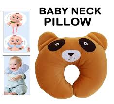 Khaki Colour New Born Baby Neck Support Pillow With With Soft Baby Pillow Cushion
