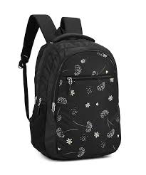 Black Colour Printed School Bag