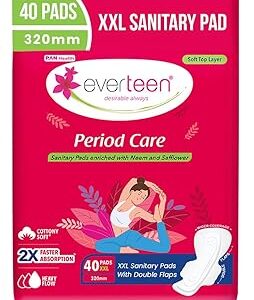 Everteen Xxl Sanitary Napkin Pads Top Layer Women Enriched 40Pads