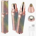 2 In 1 Battery Operated Eyebrow Trimmer Shaver For Ladies Multicolour